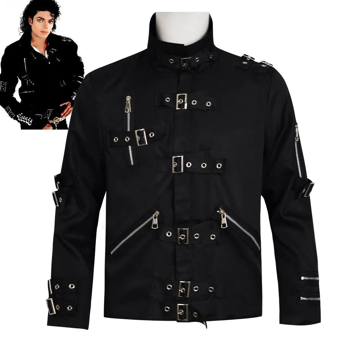 Veste de costume rare MJ Michael Jackson Blac BAD pour homme