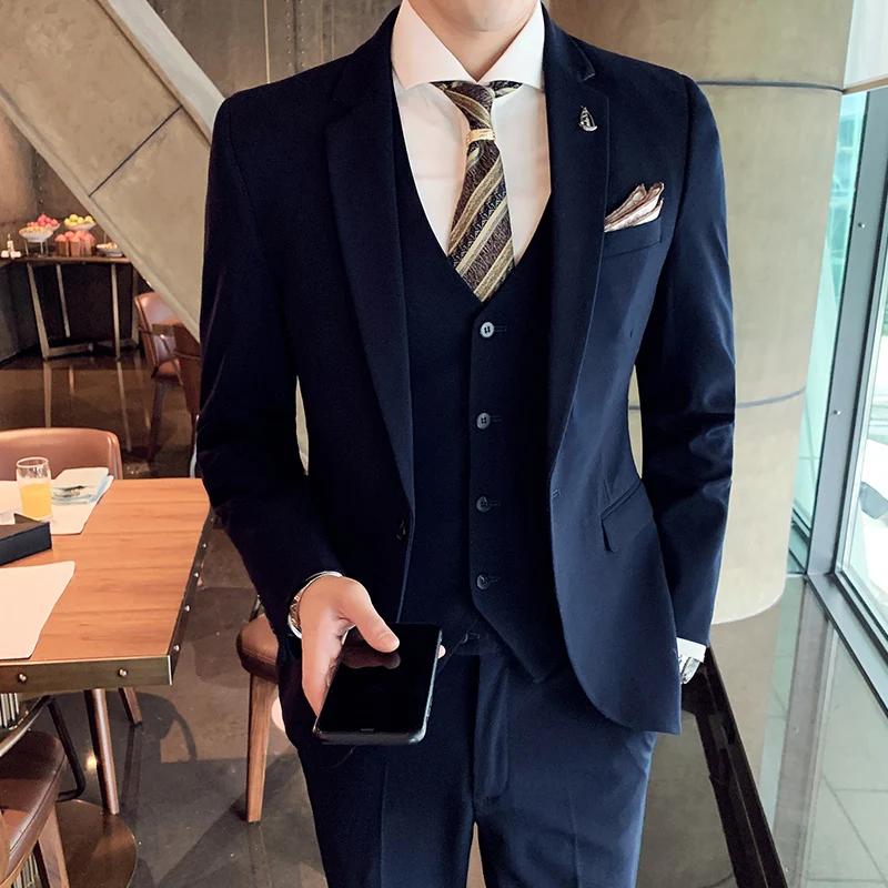 Ensemble de costume trois pièces pour hommes