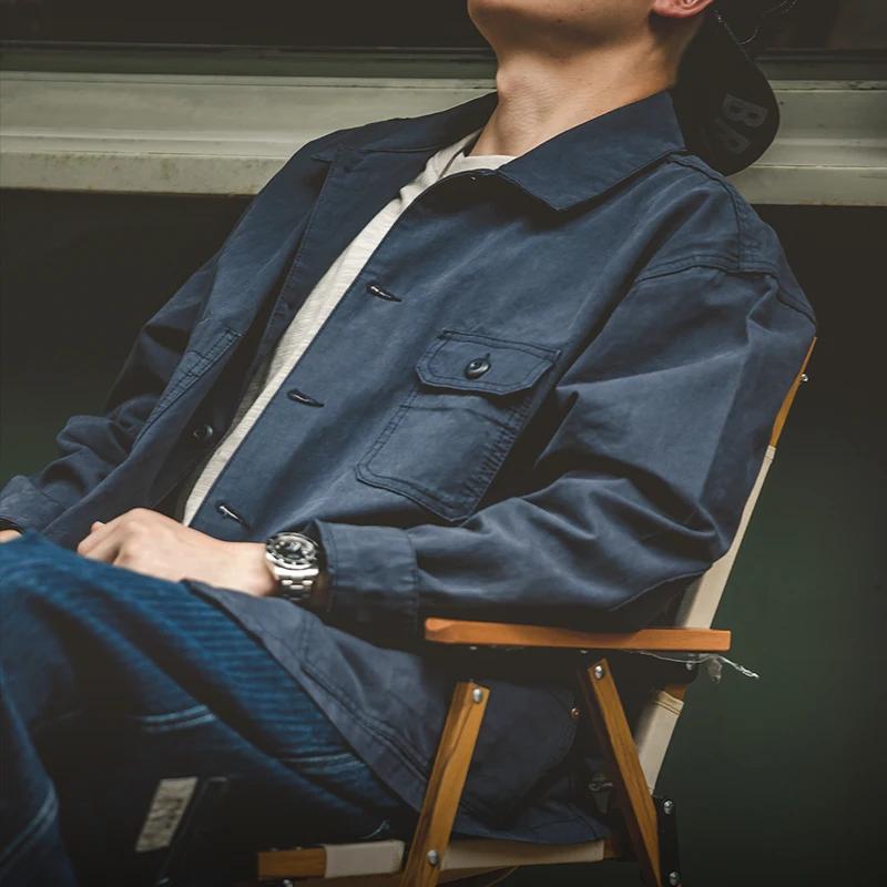 Maden Veste masculine bleu marine style