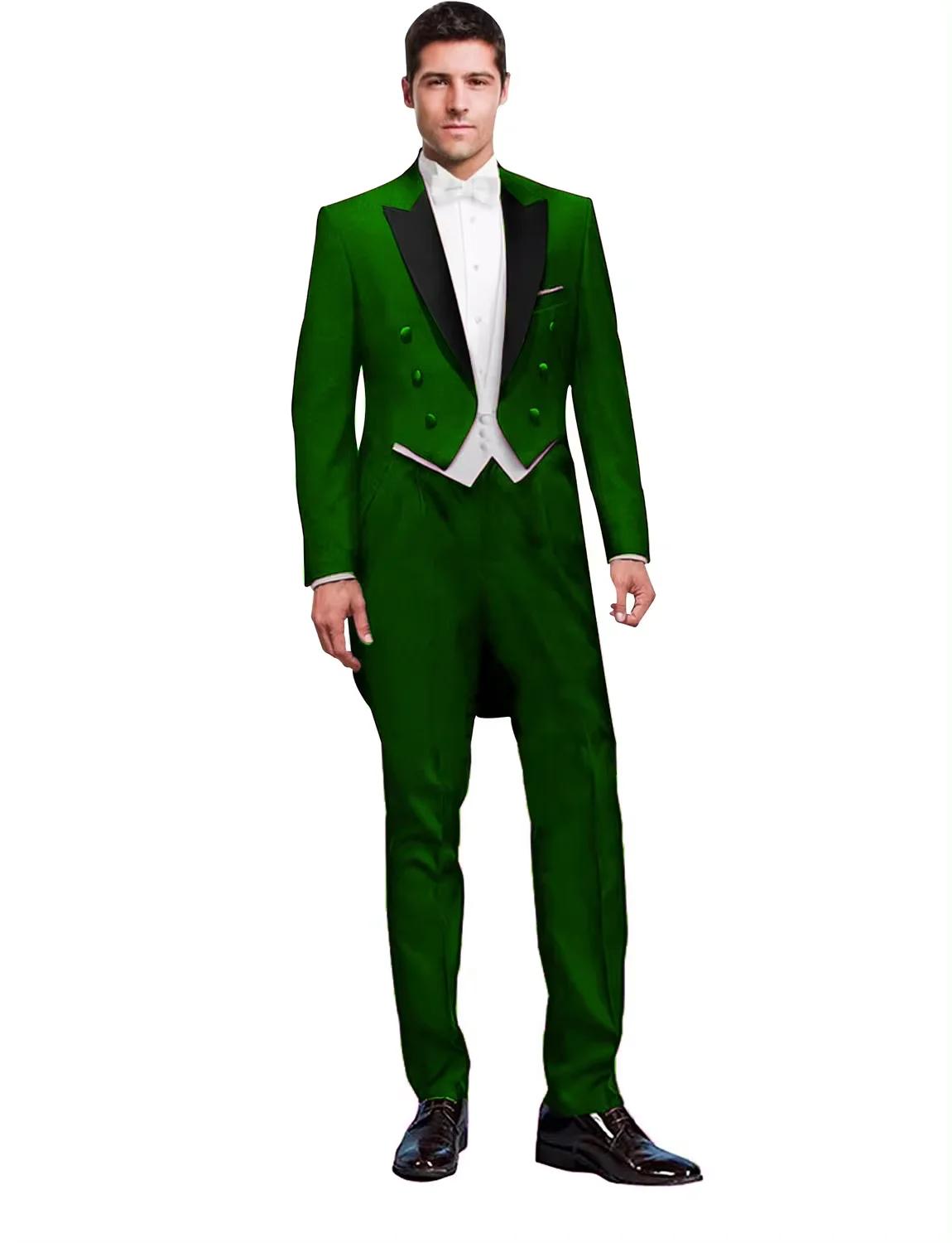 Costume 3 pièces noir pour hommes