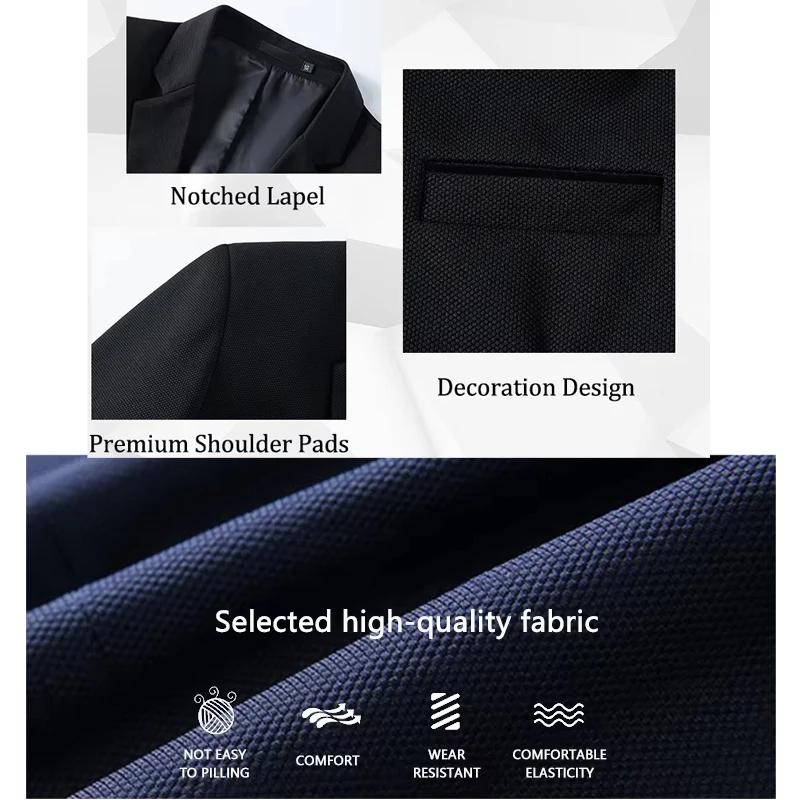 Veste de costume décontractée homme blazer sportif un bouton élégante pour homme occasions affaires printemps automne