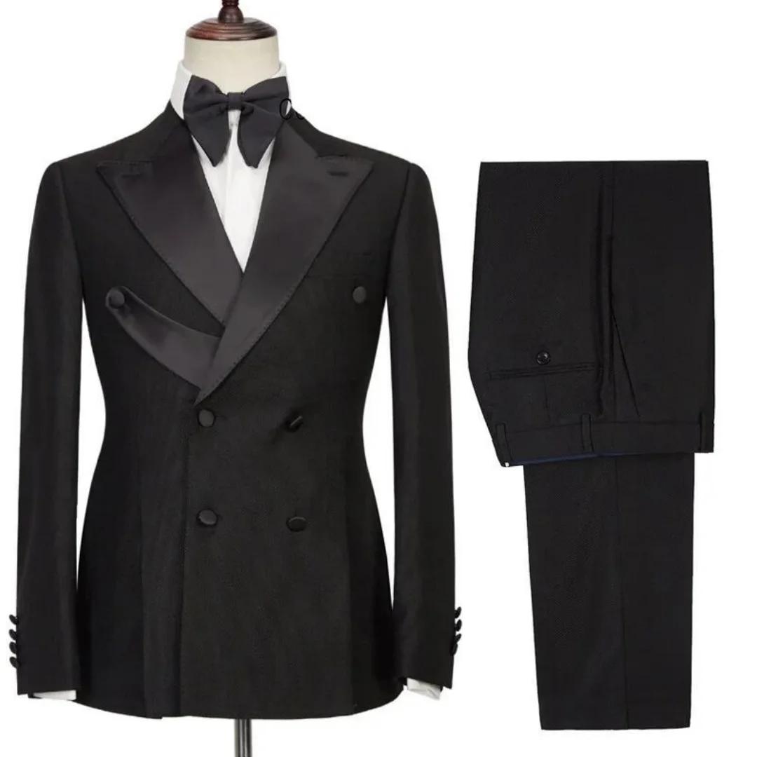 Costume 2 pièces noir pour hommes