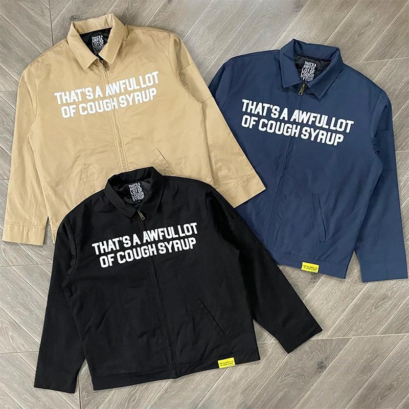 Veste bomber décontractée à imprimé lettres