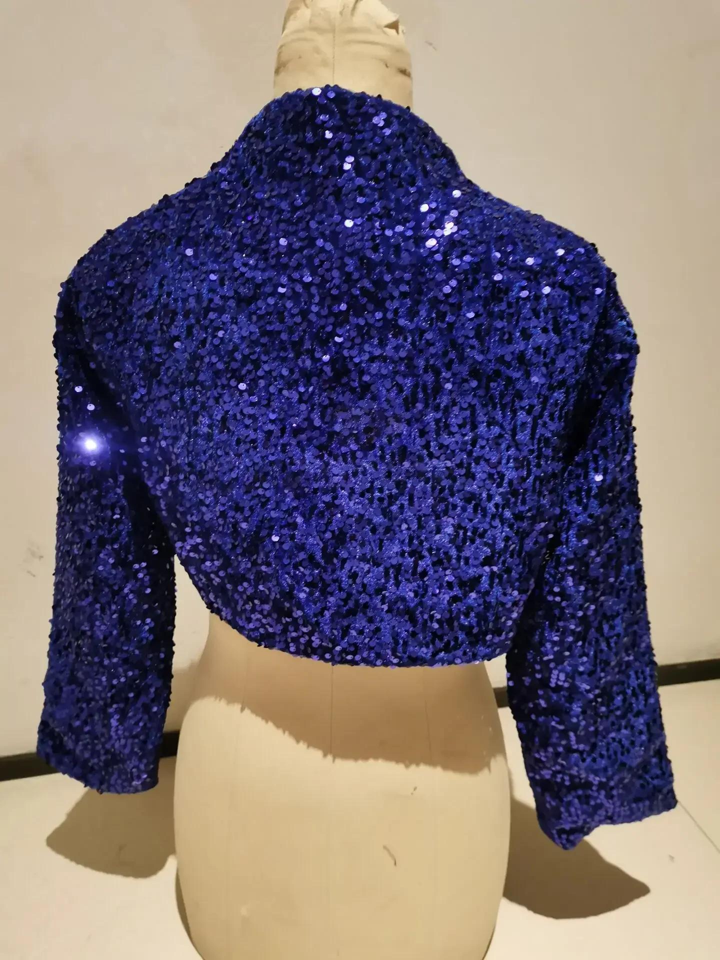 Veste de mariage bleu Royal
