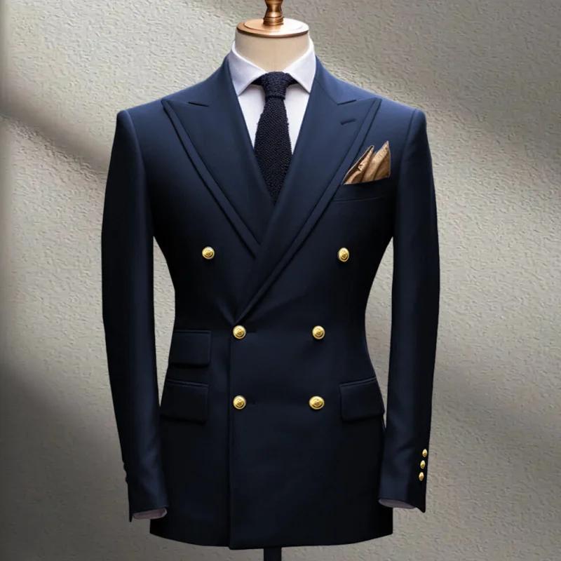 Veste de costume bleue pour homme