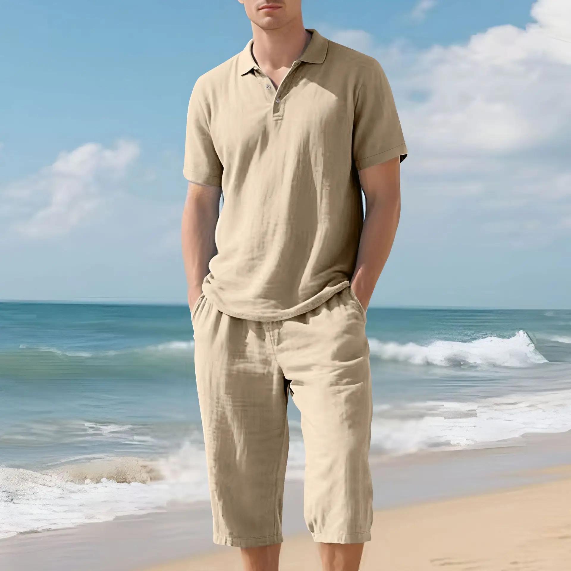 Costume d'été en lin pour homme