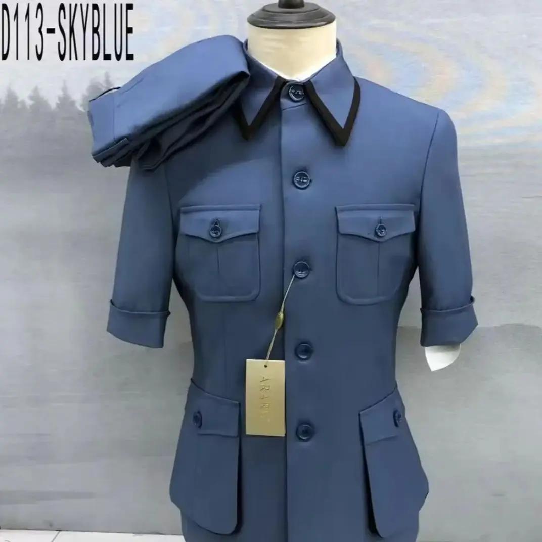 Ensemble de costumes bleus pour hommes
