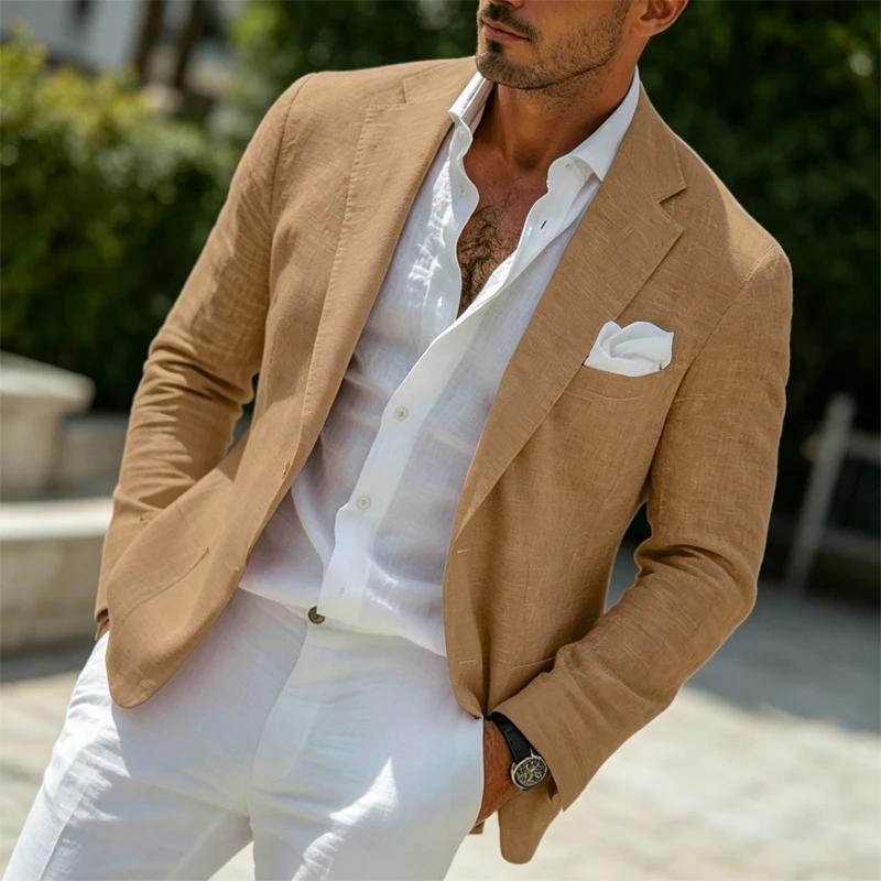 Blazer en lin pour homme