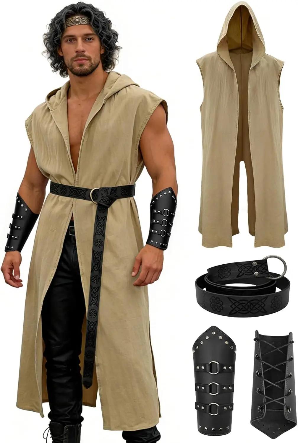 Ensemble de costumes Renaissance pour hommes Verceco – Costume médiéval/Renaissance