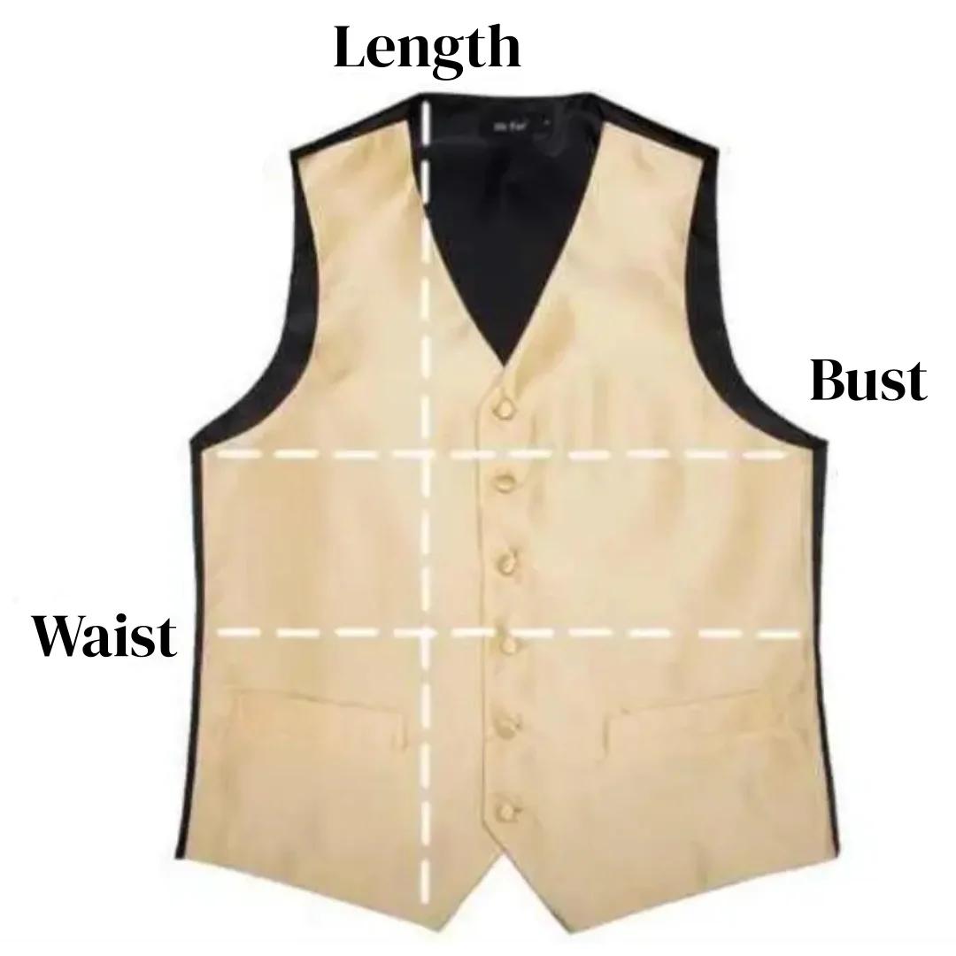 Gilet blanc avec revers pour hommes