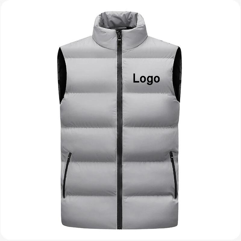 Gilet sans manches personnalisé avec fermeture éclair pour homme