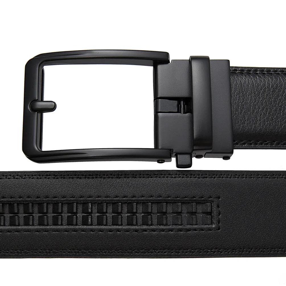 Top qualité hommes ceintures noires de luxe réglable en cuir véritable marron ceinture