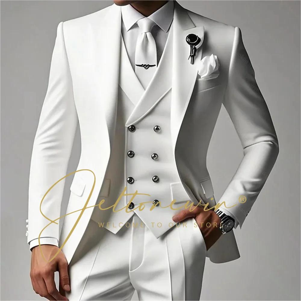 Ensemble de costumes blancs pour hommes
