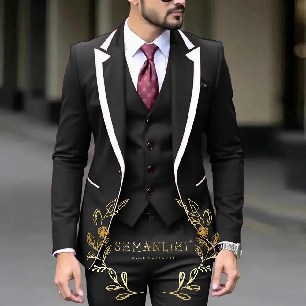 Tuxedos de mariage bleu Royal pour hommes