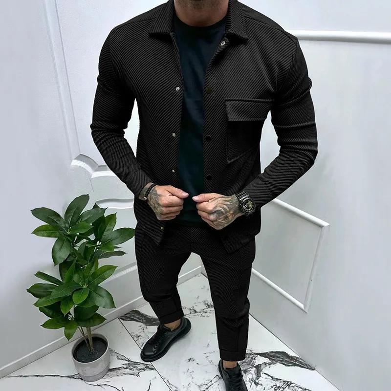 Ensemble deux pièces en jacquard pour homme