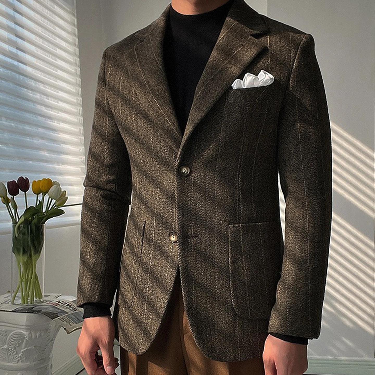 Veste de costume décontractée à simple boutonnage