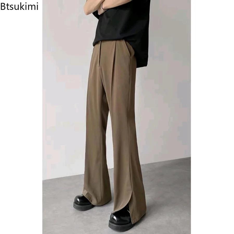 Nouveau pantalon de costume marron et noir pour homme 2026