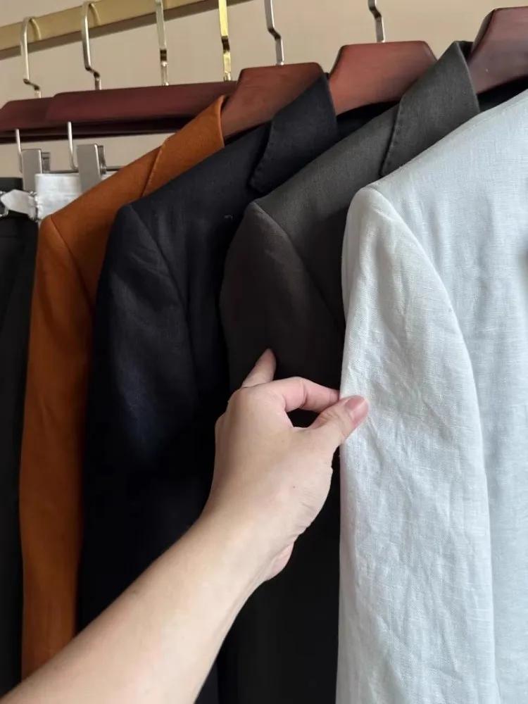 Costume blazer en lin fin pour hommes