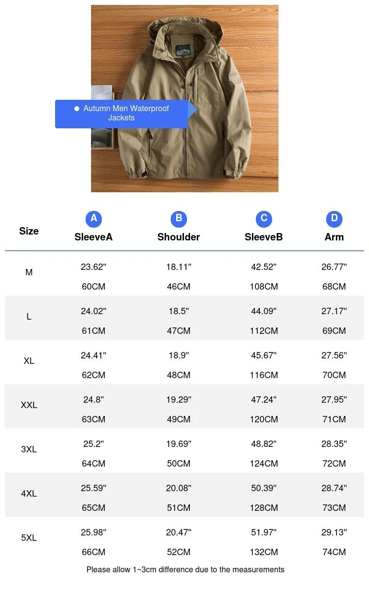 Automne hommes randonnée vestes imperméables