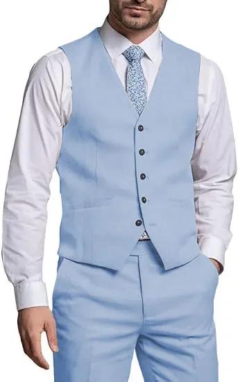 Costumes pour hommes 2 pièces gilet et pantalon ensemble Gentleman costume classique