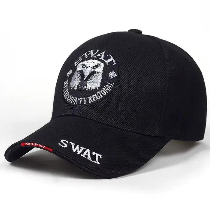 SWAT – casquette de Baseball pour hommes, motif d'aigle brodé, casquette à visière réglable, visière
