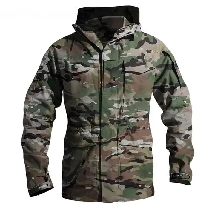 Vestes tactiques hommes veste coupe-vent imperméable mâle manteau à capuche en plein air pêche/Trekk