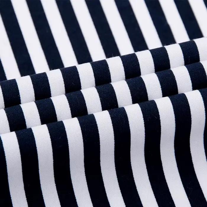 Chemises formelles pour hommes, manches longues, Anti-rides, rayées, mode Business, chemise sociale