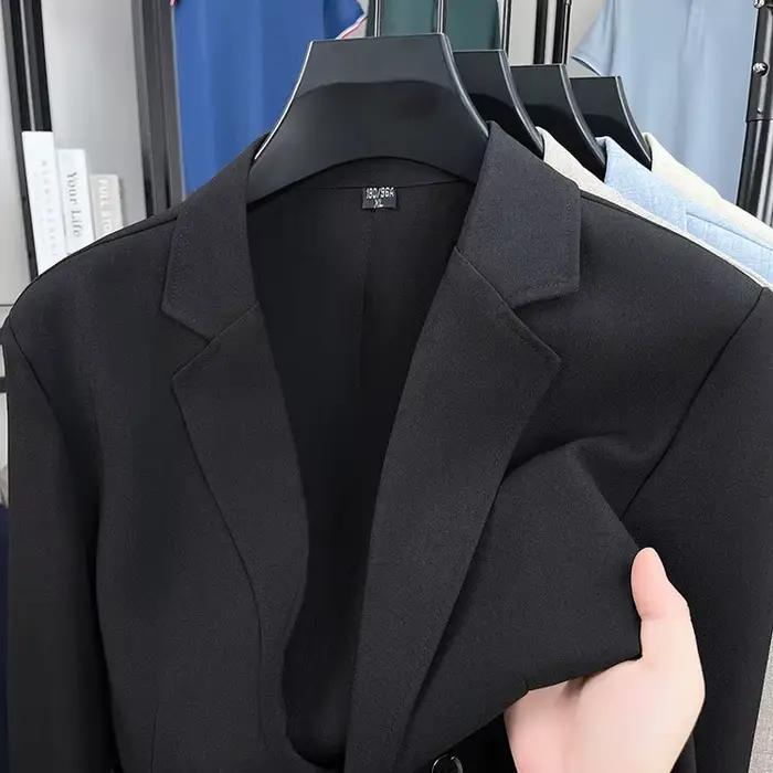 Blazer en mélange de lin pour hommes – Veste légère beige de style vintage M-3XL printemps-automne T
