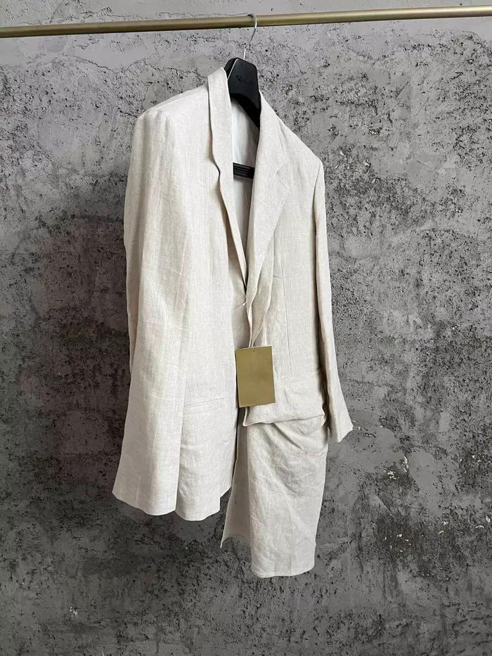 Veste de conception originale TOP-YAMAMOTO avec un sentiment de design, ouverture frontale irréguliè