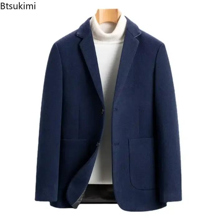 Veste de costume en laine pour hommes