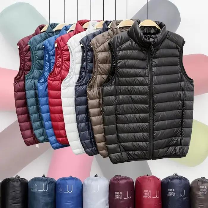 Gilet d'hiver en duvet de canard pour hommes