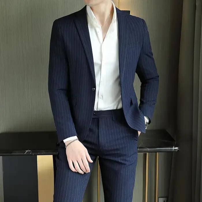 Costume haut de gamme homme deux pièces pour mariage gala mode décontractée élégant confortable occasions spéciales