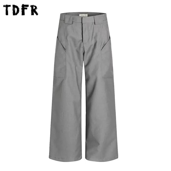 Pantalon de costume rétro décontracté pour hommes