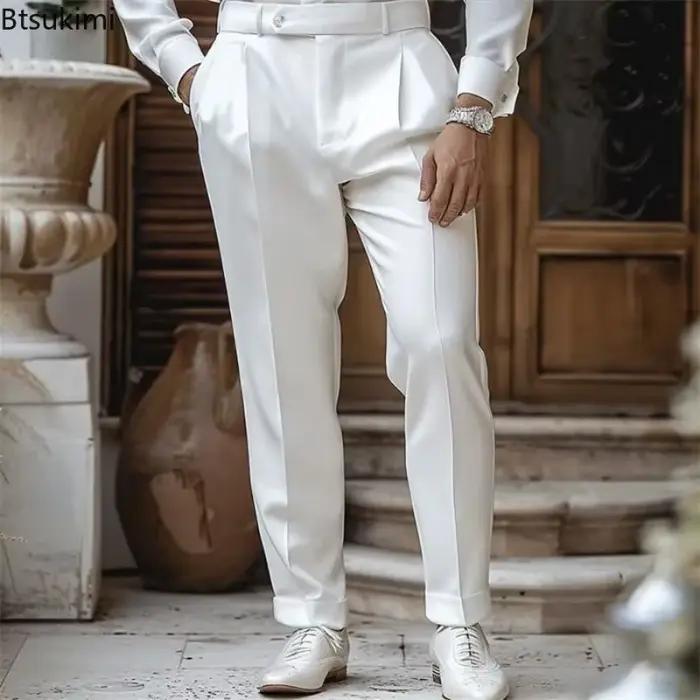 Pantalon de costume haut de gamme pour homme décontracté et élégant pour occasions spéciales et quotidienne toutes saisons