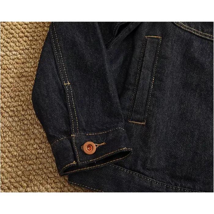 Veste en jean épaisse couleur originale pour homme