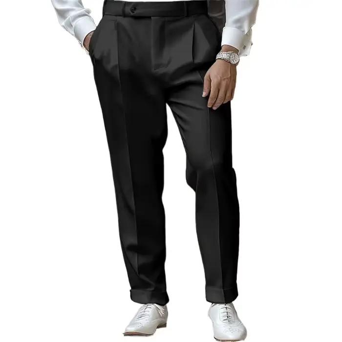 Pantalon de costume haut de gamme pour homme décontracté et élégant pour occasions spéciales et quotidienne toutes saisons