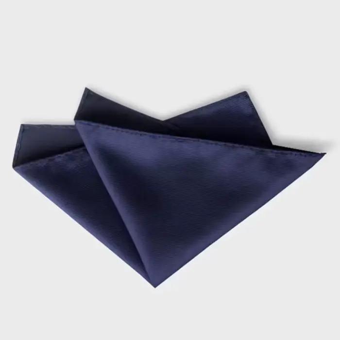 Mouchoir en satin uni pour hommes carré de poche style décontracté costume hanky bureau de mariage occasions spéciales ```
