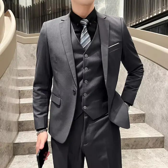 Costume de mariage 3 pièces pour hommes