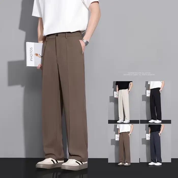 Pantalon de costume beige pour homme