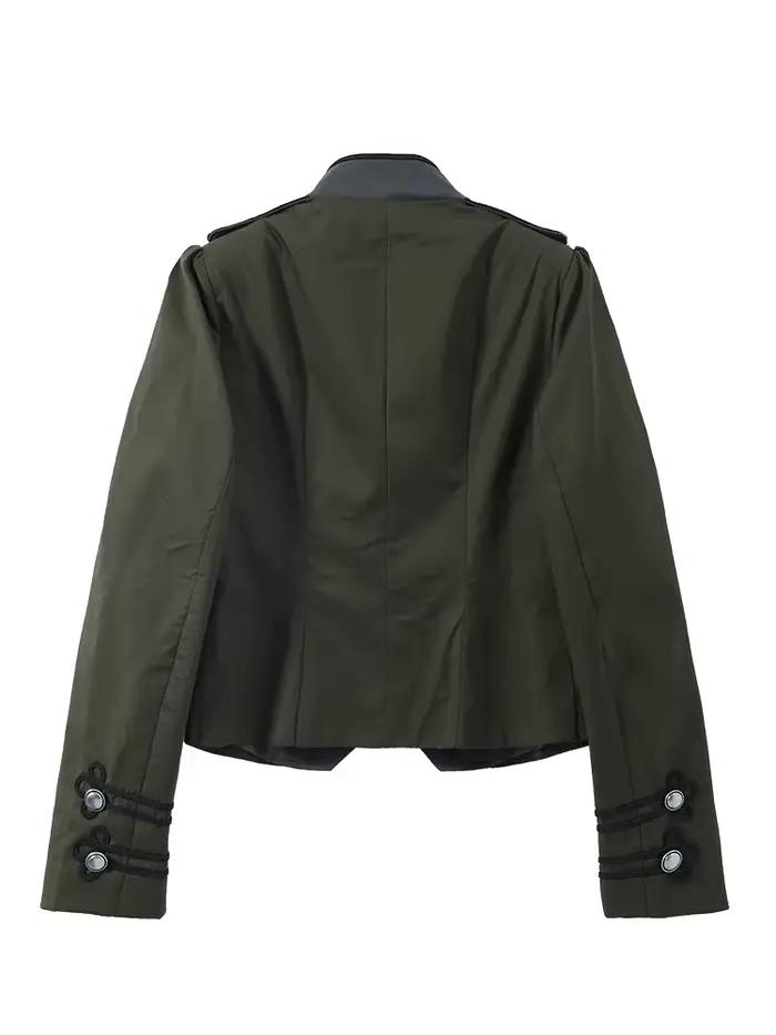 Nouvelle Veste Napoléon pour Femme à Col Montant