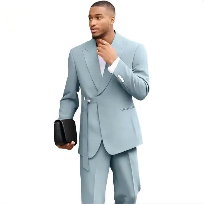 Costume pour homme ample et décontracté en polyester avec style business leisure pour toutes les saisons