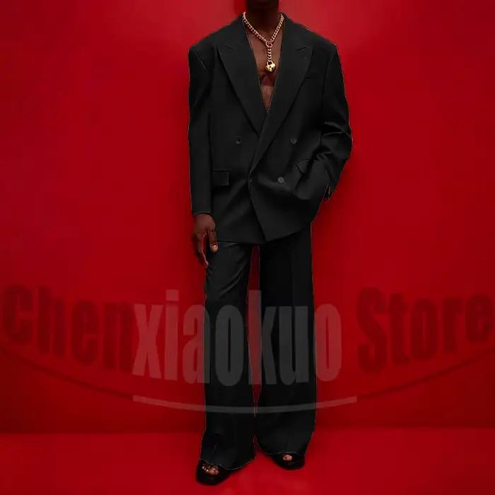 Costume homme à double boutonnage décontracté et élégant pour occasions spéciales mariage soirée chic et moderne