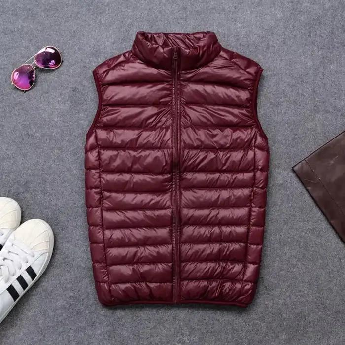 Gilet d'hiver en duvet de canard pour hommes