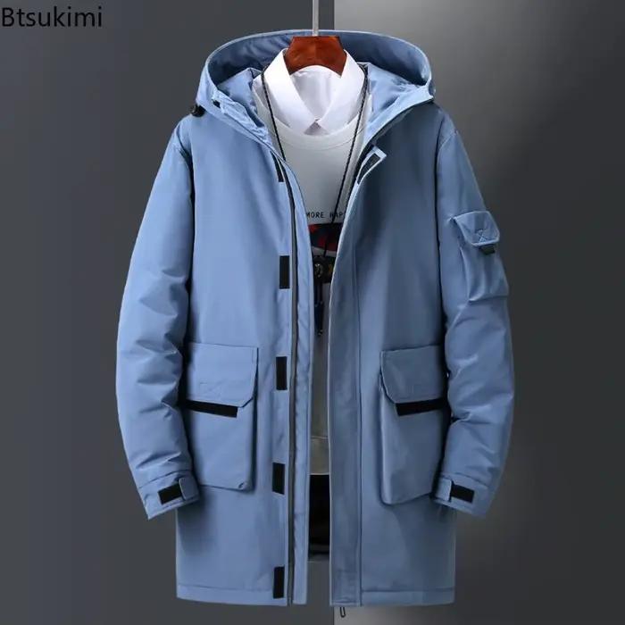 Vestes longues en coton pour hommes