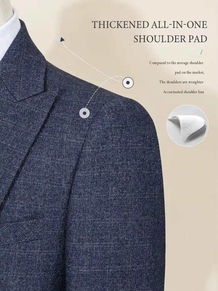 Costume ST Cassy en polyester et rayonne pour hommes, mariage et cérémonies décontractées, coupe ajustée, boutonnage simple, tricoté, disponible en différentes tailles
