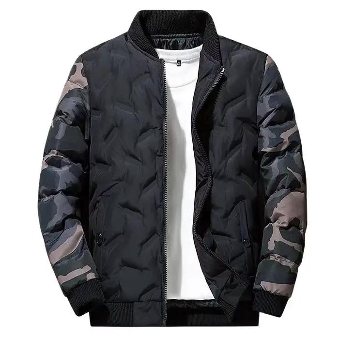Blouson aviateur Solomon homme robuste en polyester avec motif camouflage pour hiver et occasions décontractées