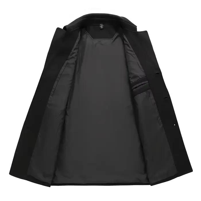 Veste en laine hommes grande taille 12XL couleur unie vestes manteaux