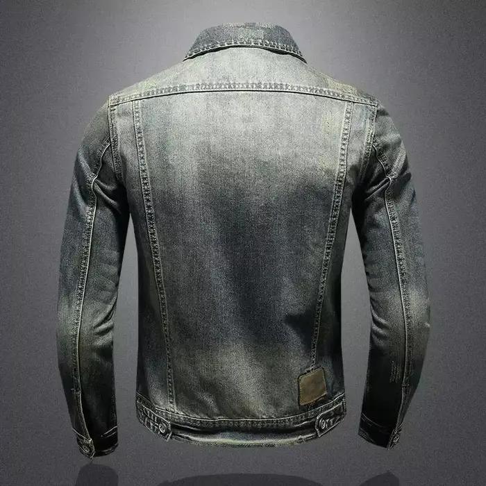 2025 nouvelle veste en jean homme mode Trench Coat tendance