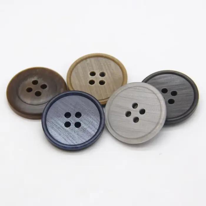 Costume pour hommes, boutons en résine bleu noir