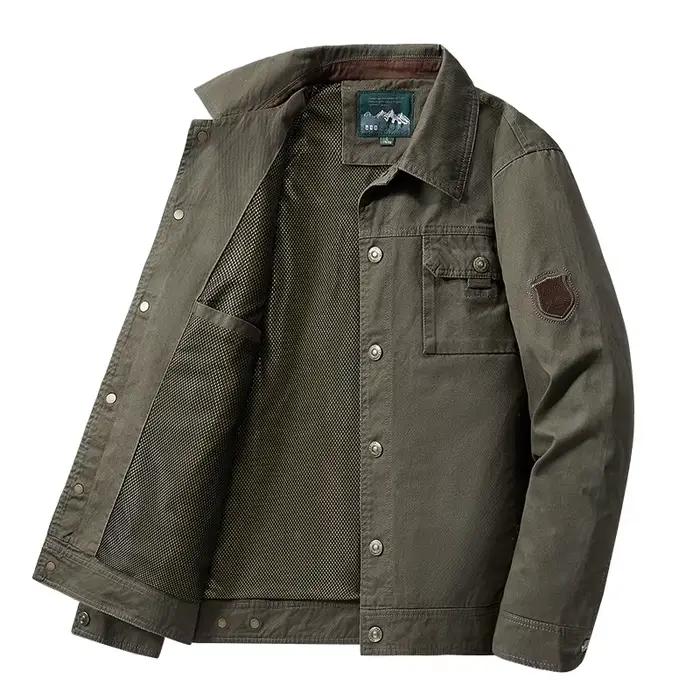 Veste à revers de style printemps et automne pour hommes